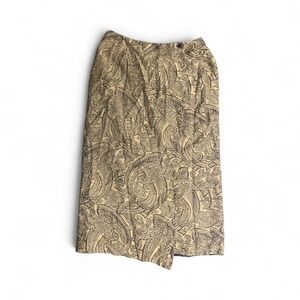 Vintage Talbots‎ Petites Paisley Brocade Pencil Skirt